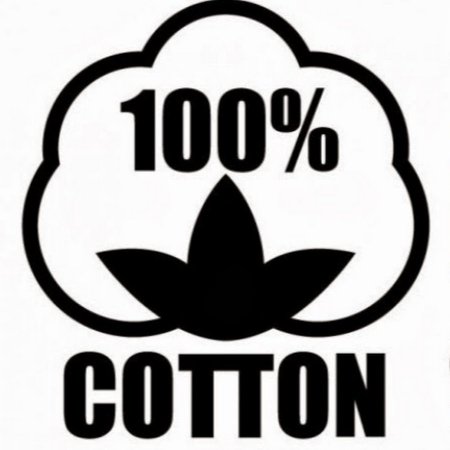 100 Cotton значок