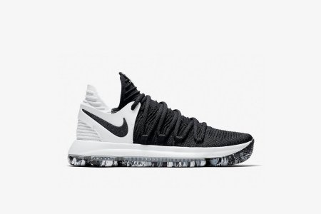 Nike KD 10 чёрно-белые