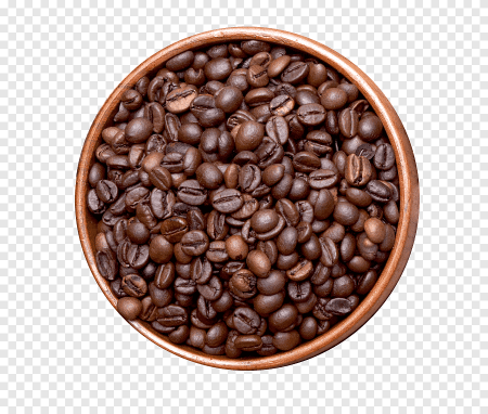 Кофейные зерна на белом фоне