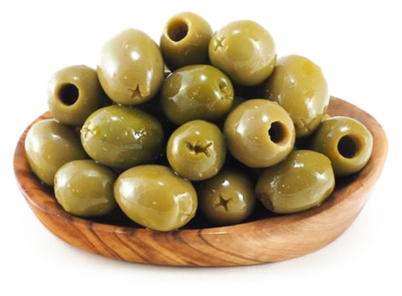 Оливки на белом фоне