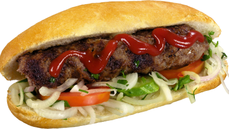 Люля кебаб в булке