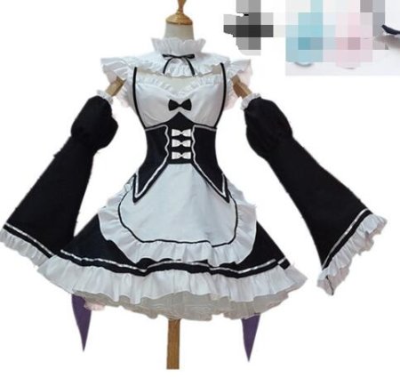 Mens sissy Maid Cosplay uniform outfit French Apron Maid servant Mini Babydoll Dress Halloween Roleplay Party Costume homme