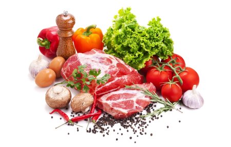 Овощи фрукты мясо