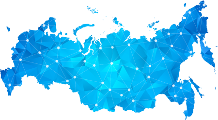 Карта России силуэт