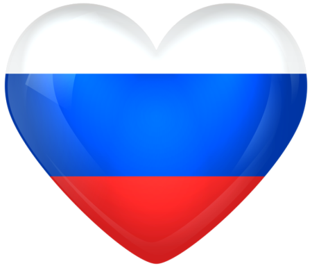 Карта России с флагом
