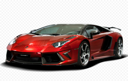 Lamborghini на белом фоне