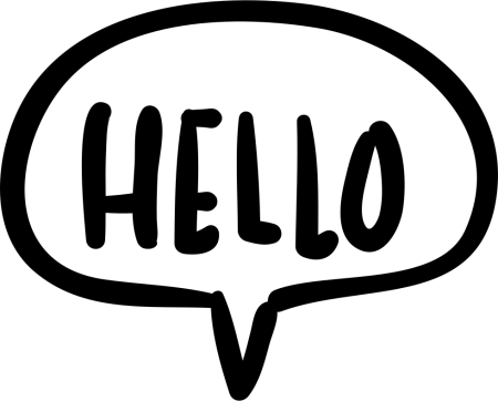 Hello на прозрачном фоне