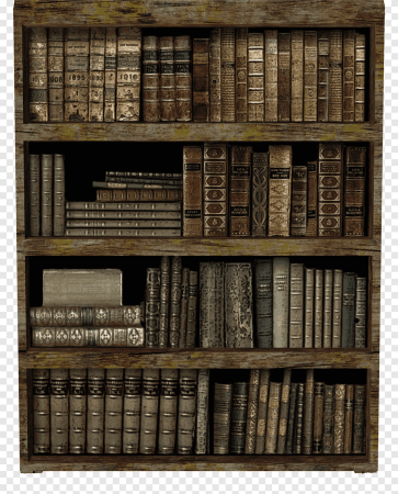 Старинный шкаф с книгами