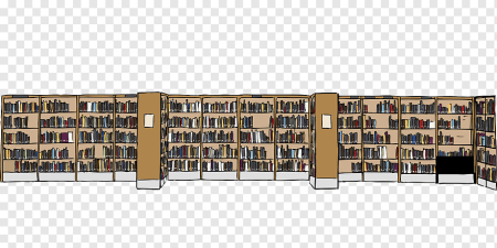 Стеллаж с книгами клипарт