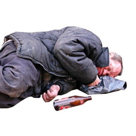 Алкаш на прозрачном фоне