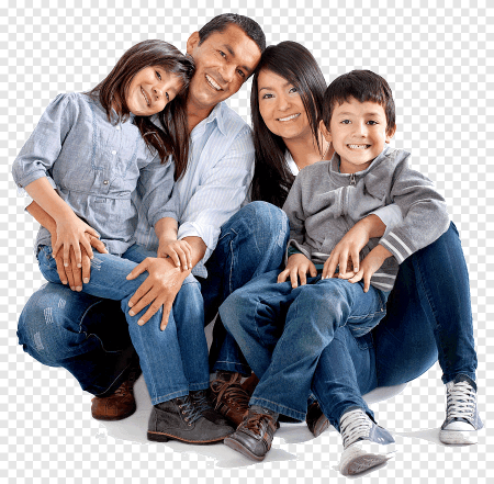 Дети с родителями клипарт