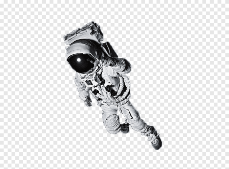 Космонавт на прозрачном фоне