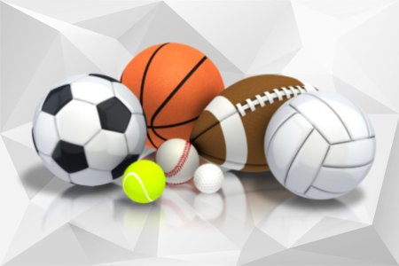 Цветные силуэты спортсменов