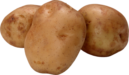 Картофель на прозрачном фоне