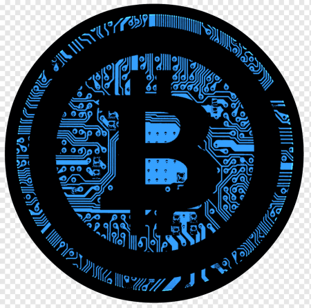 Bitcoin на прозрачном фоне