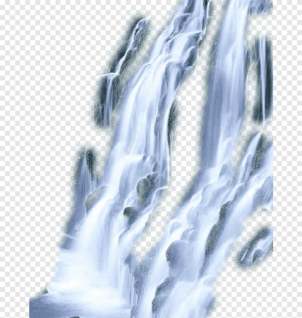 Прозрачный водопад