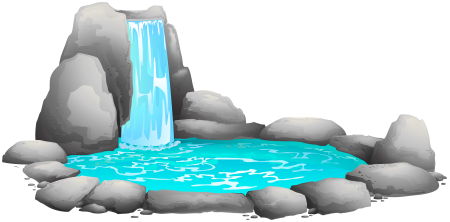 Прозрачный водопад