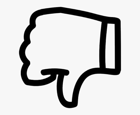 Dislike на прозрачном фоне