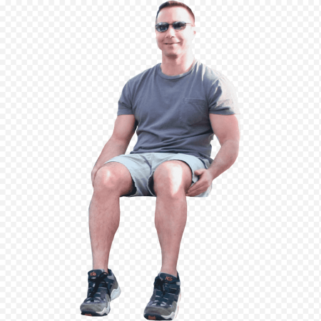 Человек сидит