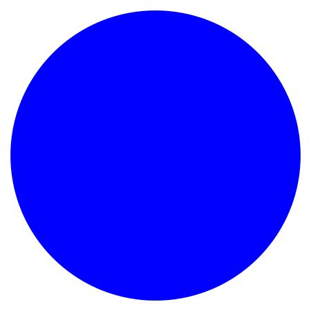 Синий круг