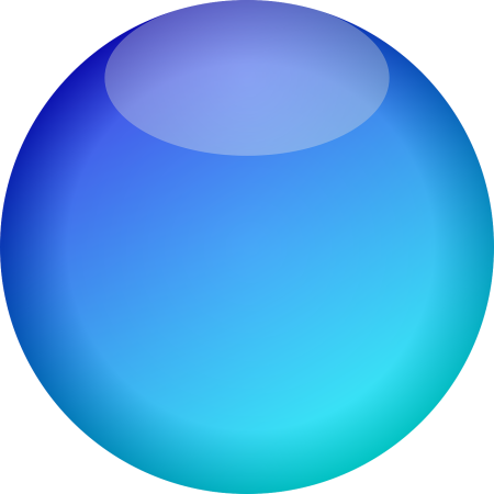 Rounded Neon Blue