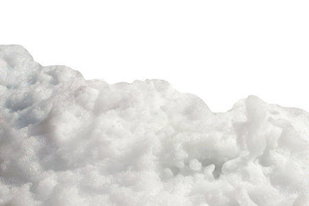 Кучка снега на прозрачном фоне