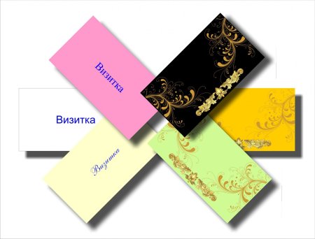 Стопка визиток мокап