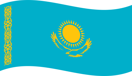 Флаг Казахстана вектор