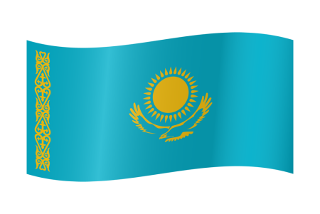 Флаг Казахстана значок