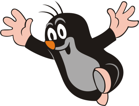 Стикер телеграмм Кртек Кротик