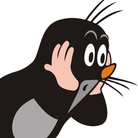 Чешский Крот без фона