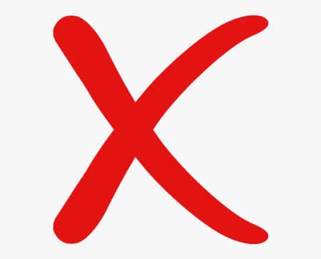 Красный крестик