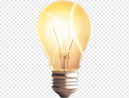 Лампочка на белом фоне