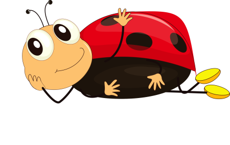 Божья коровка мультяшная