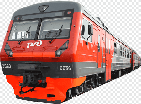 Поезд на белом фоне