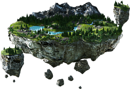 3d model остров c4d