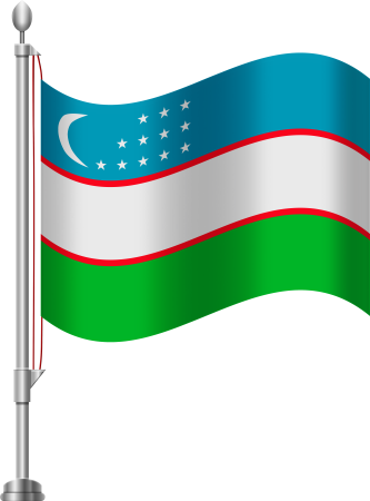Значок флаг Узбекистана