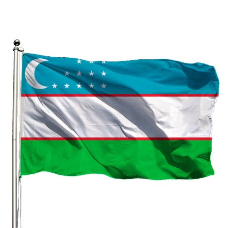 Флаг Узбекистана вектор
