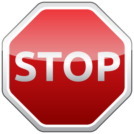 Знак stop