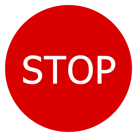 Знак стоп рука