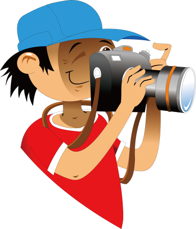 Фотограф на прозрачном фоне