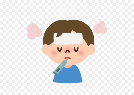 Малыш кашляет коклюш Clipart