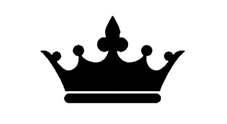 Корона черно белая