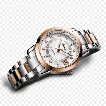 Наручные часы на прозрачном фоне