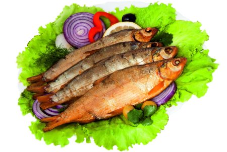 Рыба соленая копченая