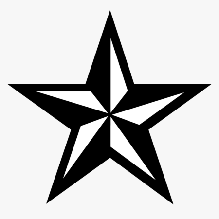 Черная пятиконечная звезда