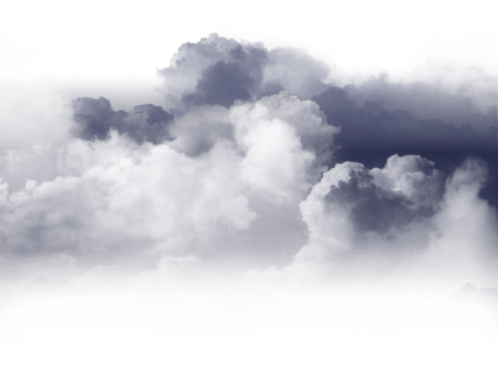 Серое облако на прозрачном фоне