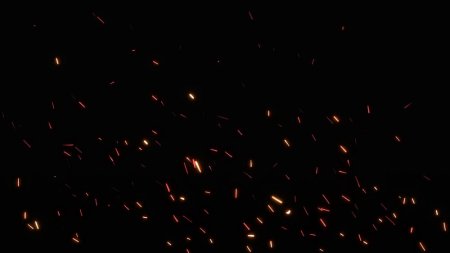 Частицы на черном фоне