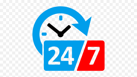 Значок круглосуточно 24 часа