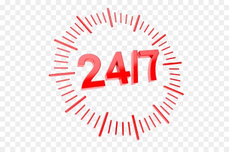 Значок круглосуточно 24 часа